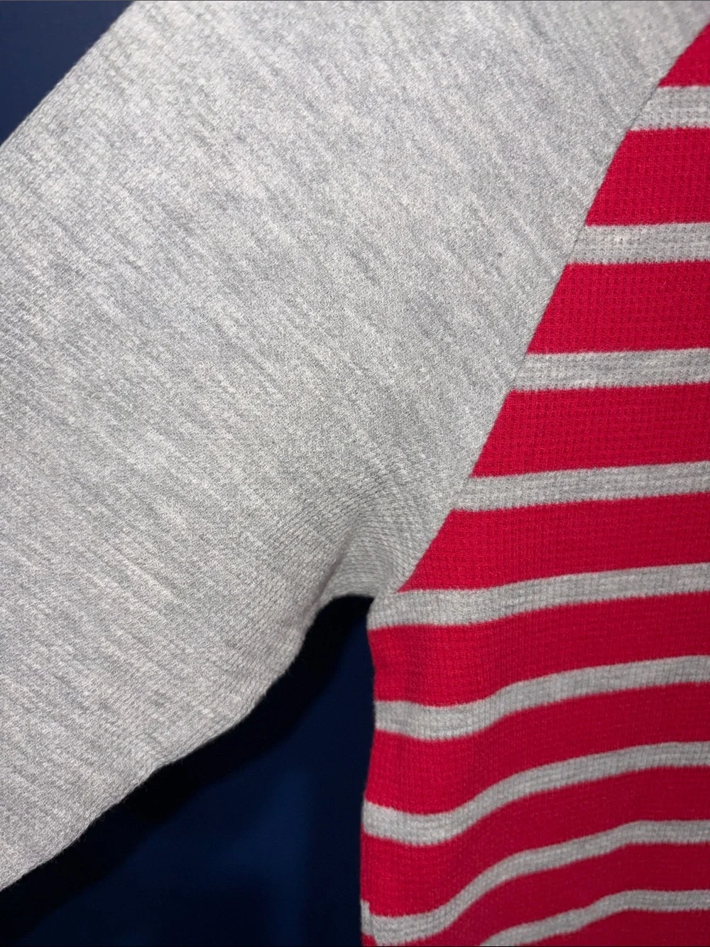 The Children's Place- Red and Gray Striped Long Sleeve Top Size 7/8